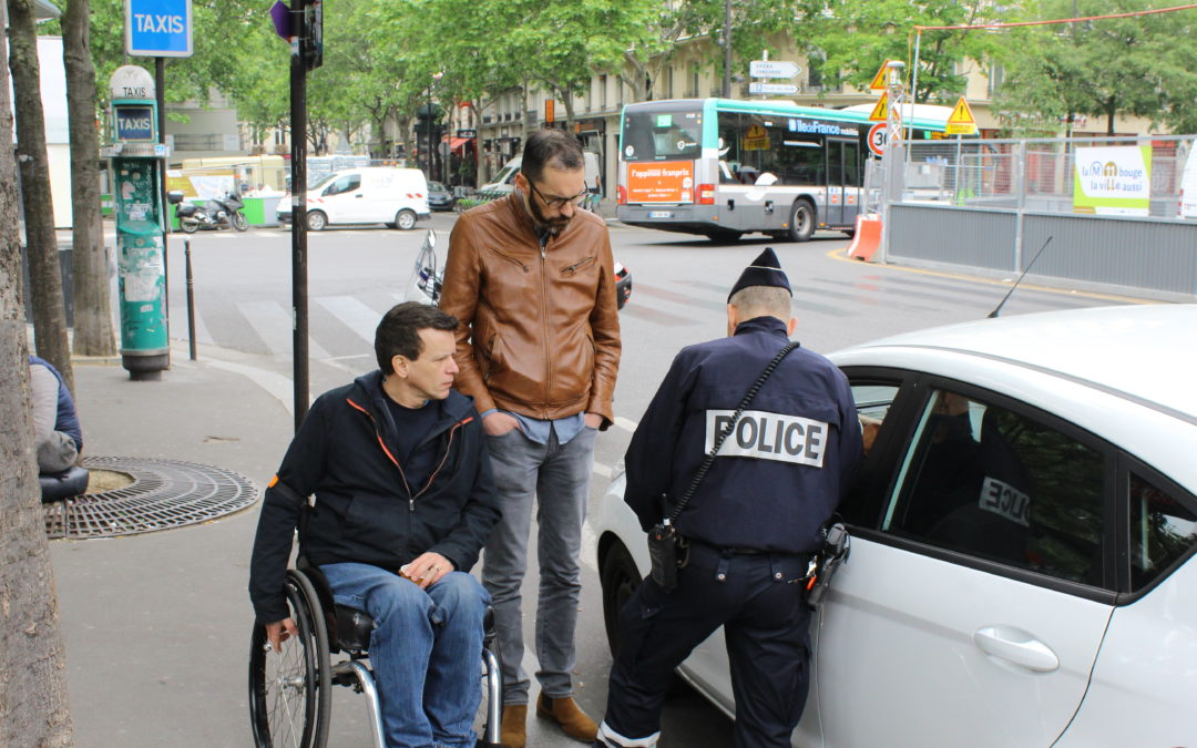 Opération de contrôle des cartes de stationnement PMR